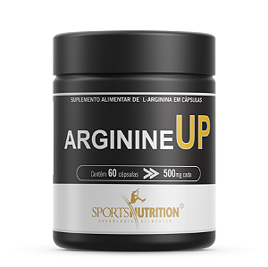 Arginina UP 100% Pure - Precursor do GH - 60 Cápsulas - Sports Nutrition