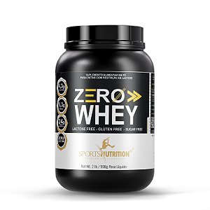 Whey Protein Zero Lactose, Glúten E Açúcar - 24g de Proteína por dose 908g - Sports Nutriton
