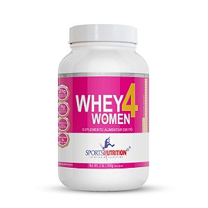 Whey Protein 4 Women com Colágeno - Sabor Baunilha - 908g - Sports Nutrition