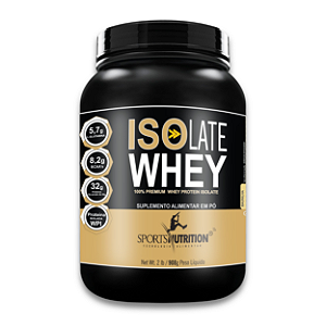 Isolate Whey Protein Isolada - Sabor Baunilha - 32g de proteína por dose - 908g - Sports Nutrition