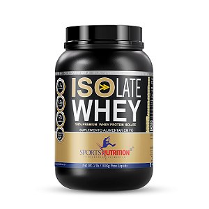 Isolate Whey Protein Isolada - Sabor Baunilha - 32g de proteína por dose - 908g - Sports Nutrition