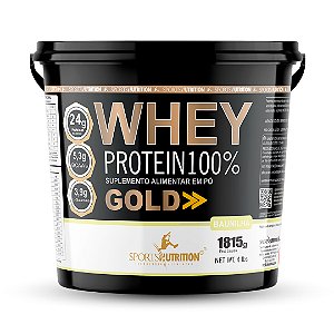 Whey Protein 100% Gold - 24g de Proteína por dose - 1815g - Sports Nutrition