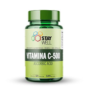 Vitamina C 500mg - 60 Cápsula - Stay Well