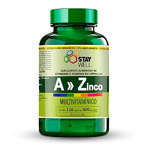 Multivitamínico De A a Zinco 500mg - 120 Cápsulas - Stay Well