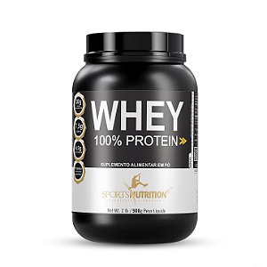Whey Protein 100% Concentrada - Sabor Coco - 30g de proteína por dose - 908kg - Sports Nutrition