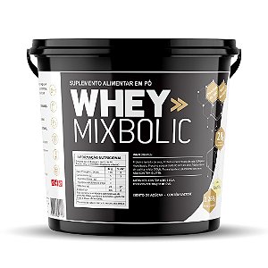 Whey Protein Mix Bolic - 28g de Proteínas por dose - 2.268kg - Baunilha - Sports Nutrition