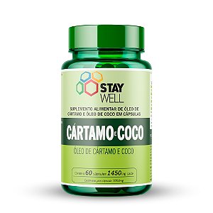 Óleo De Cártamo + Óleo De Coco - 60 Cápsulas - Stay Well