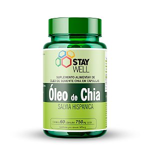 Óleo De Chia 750mg - 60 Cápsulas - Stay Well