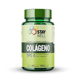 Colágeno Tipo II - Não Hidrolisado - 30 cápsulas - Stay Well