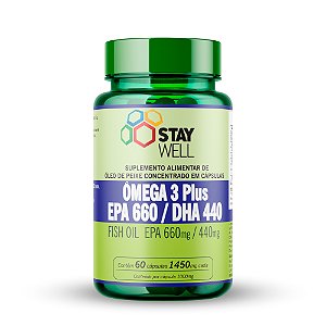Ómega 3 Plus EPA 660 / DHA 440 - 60 cápsulas - Stay Well