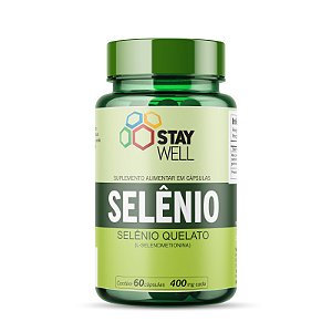 Selênio 400mg - 60 cápsulas - Stay WELL