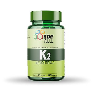Vitamina K2 MK7 Menaquinona 7 - 30 cápsulas - Stay Well