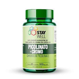 Picolinato De Cromo - Chromium Picolinate - 45 cápsulas - Stay Well