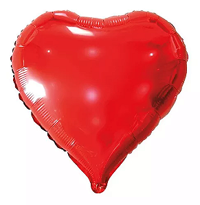 Balão Metalizado Coração Grande 45cm