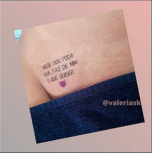 Cartelas De Tatuagem Temporária Com Frases Picantes