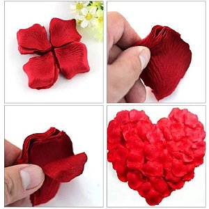 Pétalas de rosas artificiais com 100 unidades