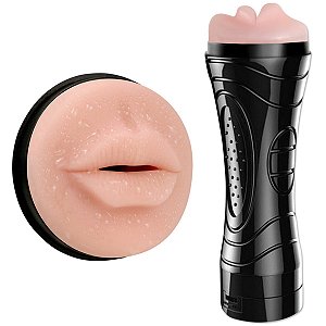 Masturbador Lanterna Alta Simulação da Boca