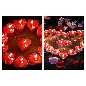 Kit 10 Velas Rechaud Vermelha Decoração
