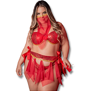 Fantasia Sexy Plus Size com Bojo - Feiticeira