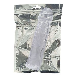 Capa Peniana de 14cm Para 15cm Com Glande Avantajada  - Translúcido