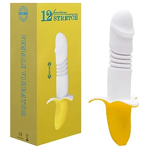 Vibrador Ponto G Banana 12 Modos Vai E Vem Vipmix