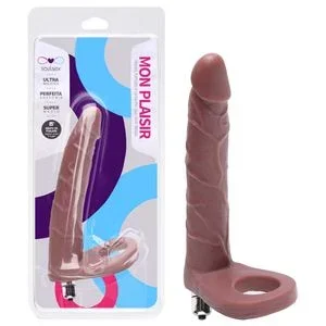 Anel Companheiro Com Vibro Amigão 17,0 X 3Cm Soulsex - CHOCOLATE