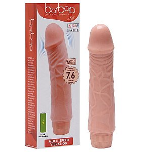 Pênis Vibrador Silicone 19,5 X 4Cm Barbara Vipmix