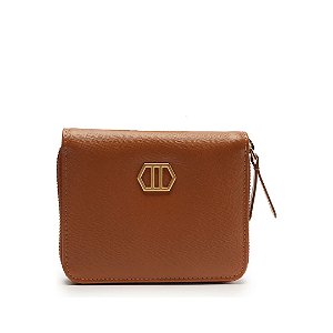 Arezzo Carteira Marrom Couro Pequena Heritage