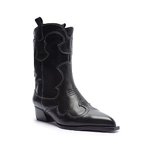 Arezzo Bota Western Preta