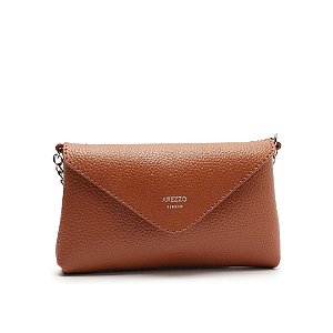 Arezzo Bolsa Tiracolo Marrom Pequena Envelope