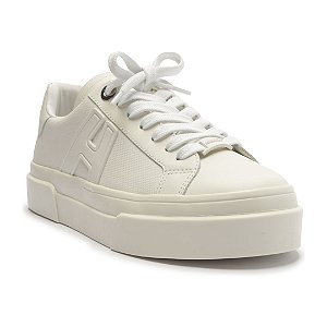 Arezzo Tênis Branco Bico Redondo Amarração A