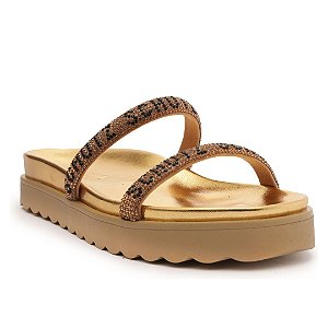 Schutz Papete Brilho Logo Dourada