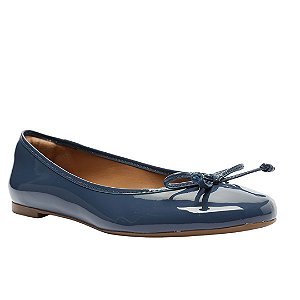 Arezzo Sapatilha Verniz Laço Azul