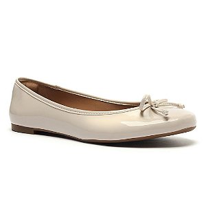 Arezzo Sapatilha Verniz Off White