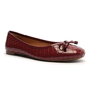 Arezzo Sapatilha Verniz Matelassê Roxo