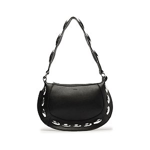 Arezzo Bolsa Tiracolo Média Preta Napoles