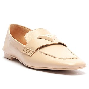 Schutz Mocassim Couro Nude