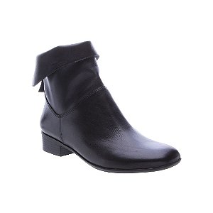 Arezzo Bota Classic Couro Preta