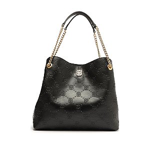Schutz Bolsa Grande Couro Preta