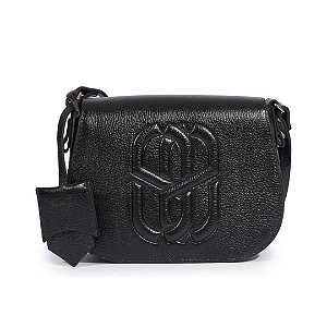 Schutz Bolsa Couro Pequena Preta