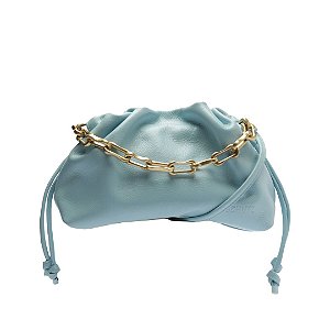 Schutz Bolsa Couro Pequena Azul