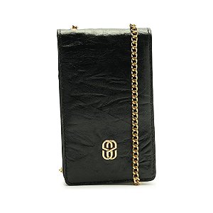 Schutz Porta Celular Hoover Couro Preta