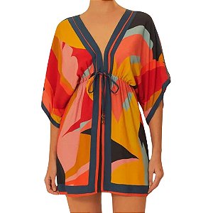 Farm Vestido Curto Lenco