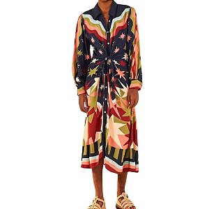 Farm Vestido Grafico Tropical
