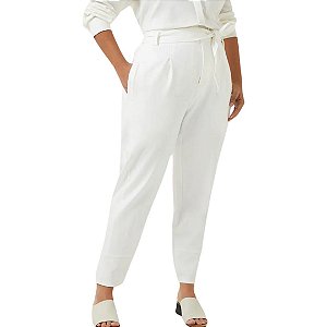 Shoulder Calca Malha Estruturada OffWhite