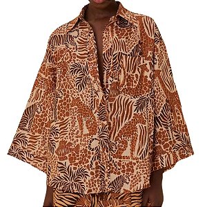 Farm Camisa Olhar Da Flor