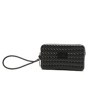 Arezzo Clutch Preta Alça Marrocos Brizza
