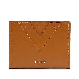 Schutz Carteira Ellie Couro Marrom