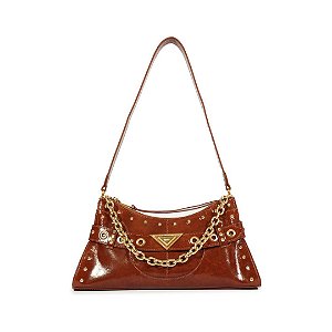 Schutz Bolsa Media Couro Marrom