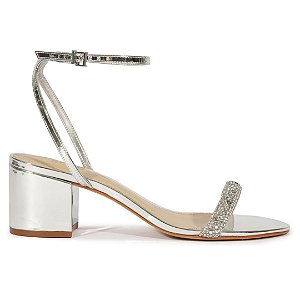 Schutz Sandália Eve Block Prata